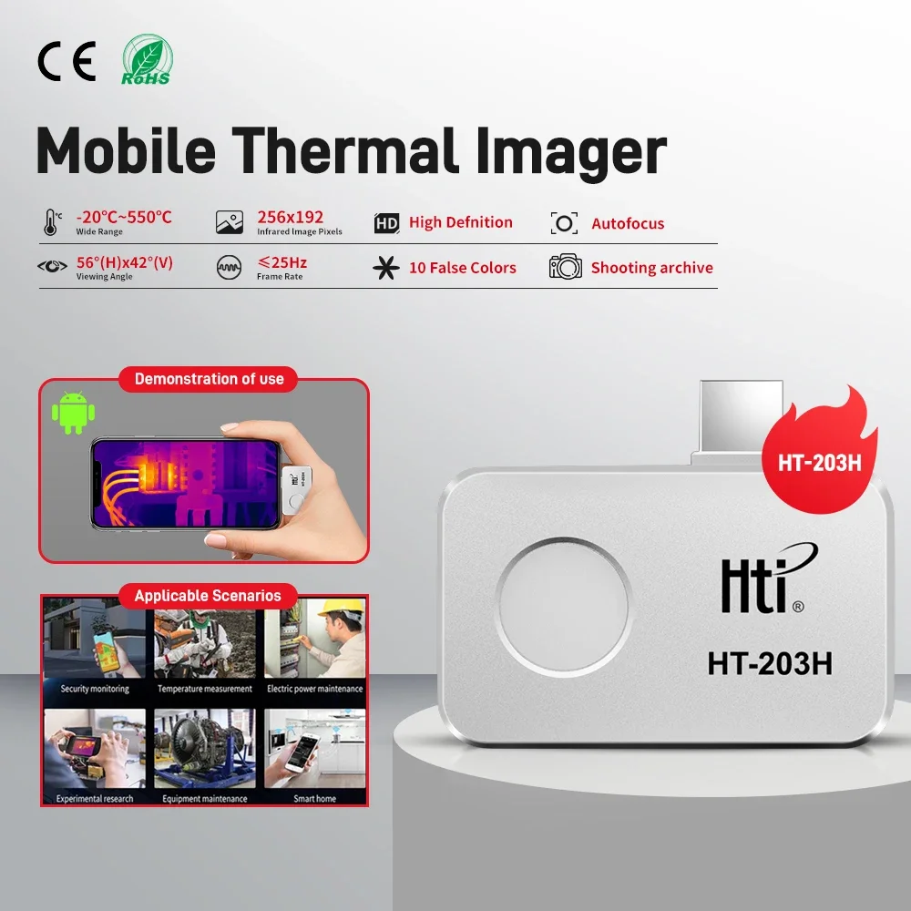Electronics Repair Images - HT-203H Thermal Imager For Phone Imaging