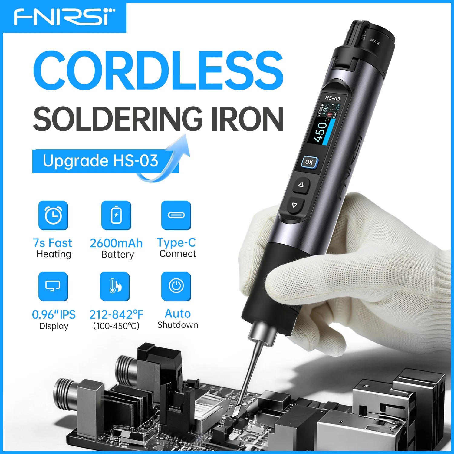 HS03 Plus 100-450°C Cordless S - Electronics Repair Plus review and price