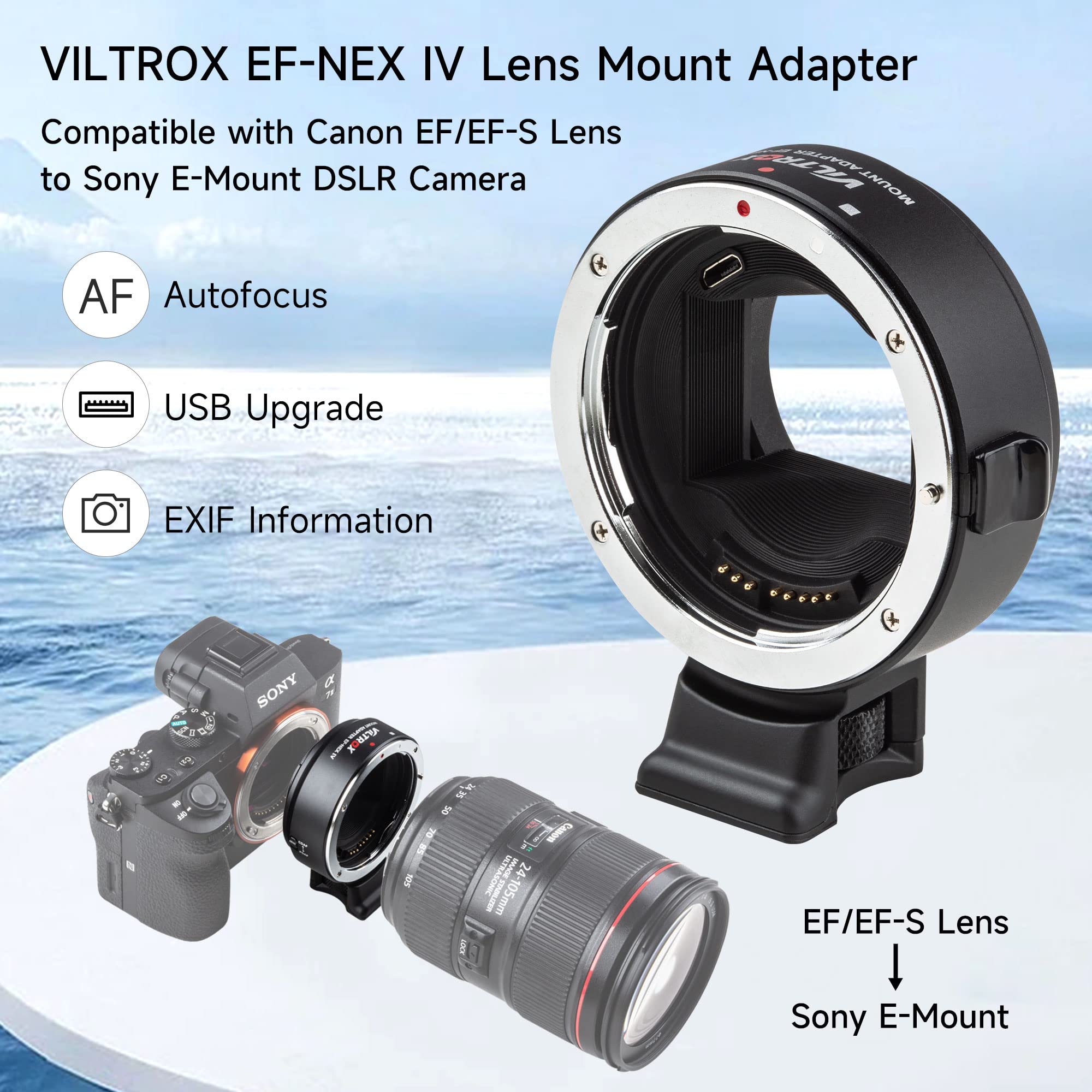 Viltrox EF-NEX IV Lens Mount A - Sony Camera A7 Iv review and price