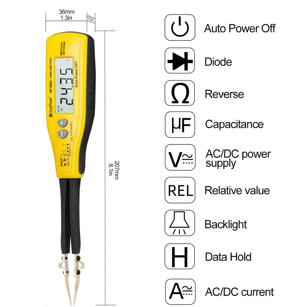 990C Smart SMD Tester Smart Tw - Smd Tweezer Set review and price