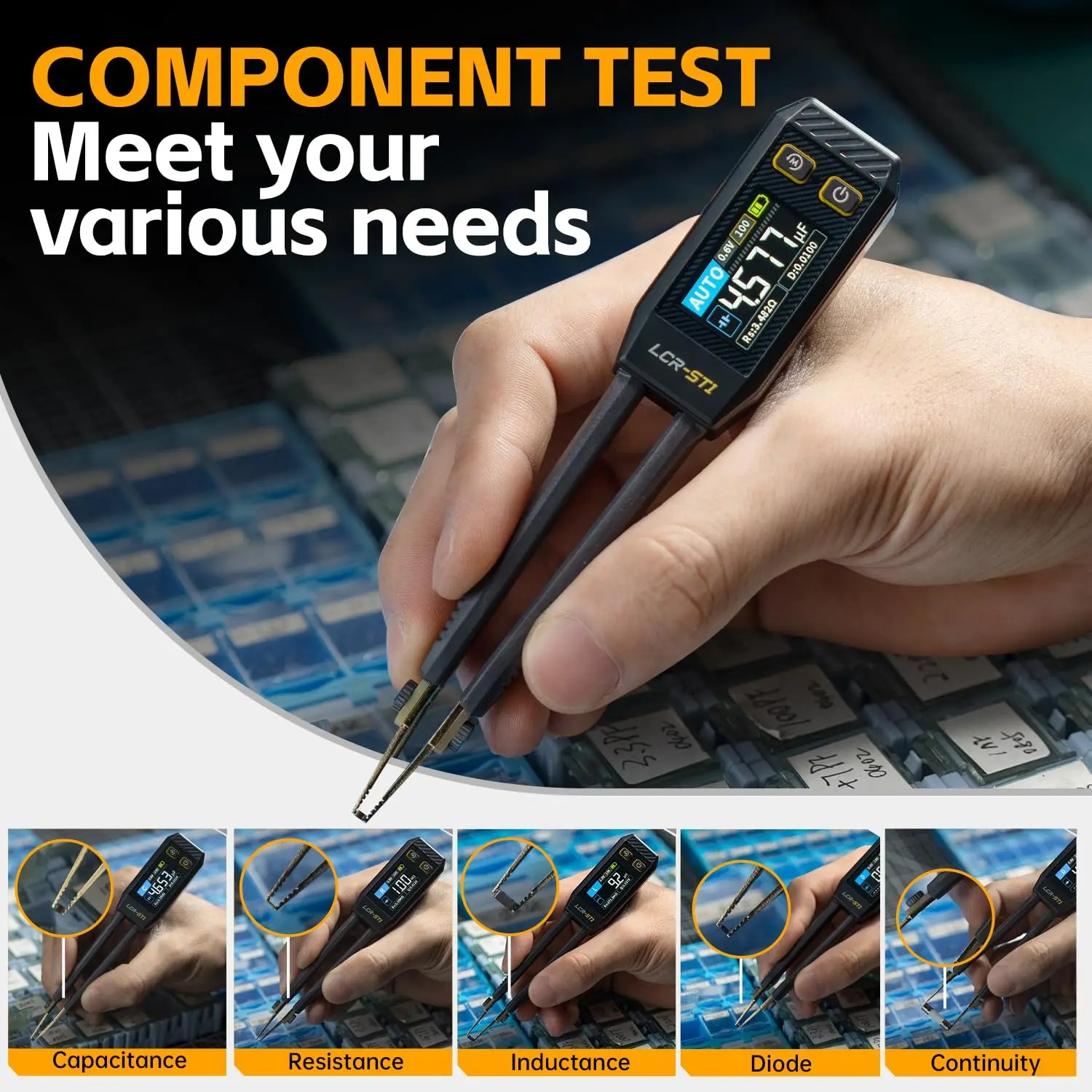 FNIRSI LCR-ST1 Mini Smart Twee - Smd Tweezer Set review and price