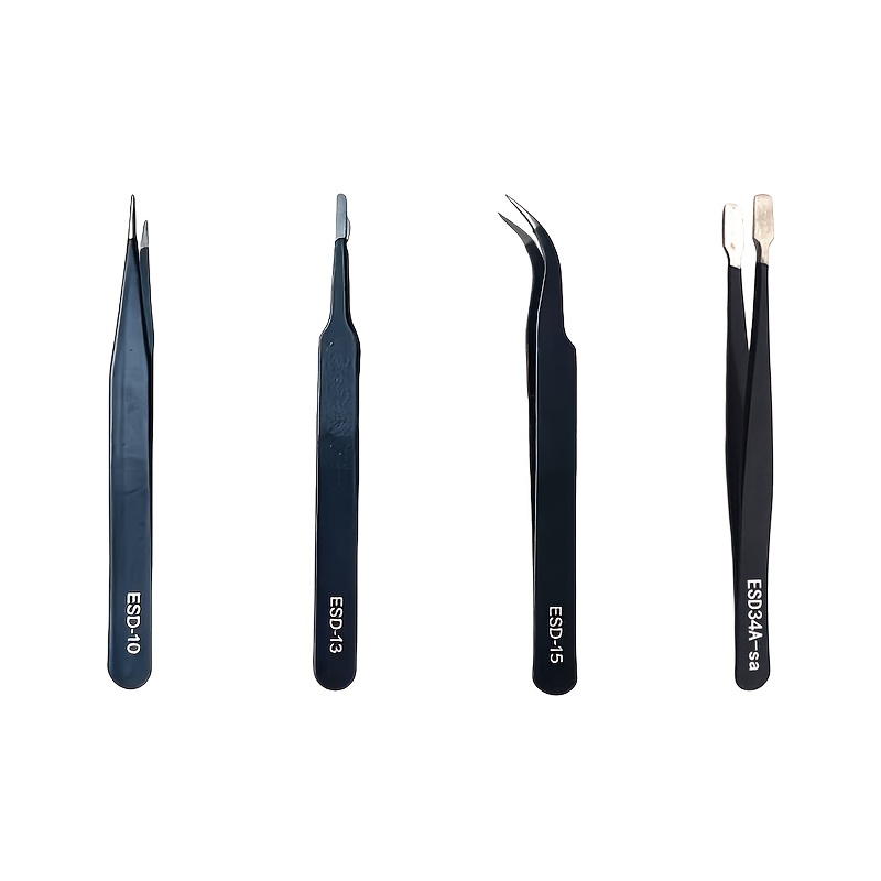 4Pcs ESD Precision Tweezer Set - Smd Tweezer Set review and price