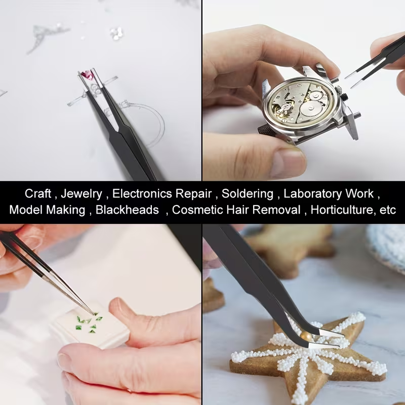4Pcs ESD Precision Tweezer Set - Smd Tweezer Set review and price